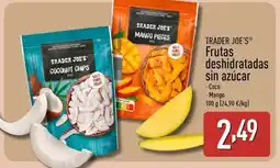 ALDI TRADER JOE'S Frutas deshidratadas sin azúcar oferta
