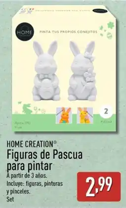 ALDI HOME CREATION Figuras de Pascua para pintar oferta
