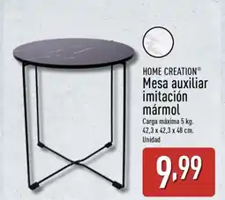 ALDI HOME CREATION Mesa auxiliar imitación mármol oferta
