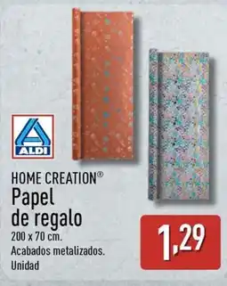 ALDI HOME CREATION Papel de regalo oferta