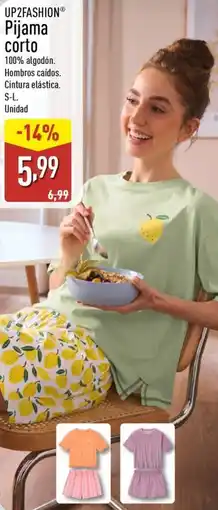 ALDI UP2FASHION Pijama corto oferta