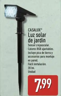 ALDI CASALUX Luz solar de jardín oferta