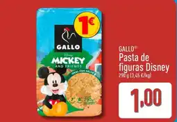 ALDI GALLO Pasta de figuras Disney oferta