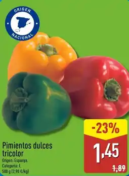 ALDI Pimientos dulces tricolor oferta
