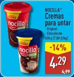 ALDI NOCILLA Cremas para untar oferta
