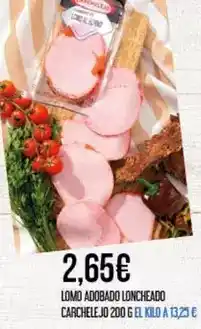 Claudio Carchelejo - lomo adobado loncheado oferta