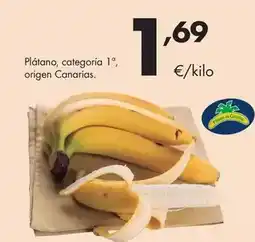 Supermercados Lupa Plátano, categoria 1a, origen canarias oferta