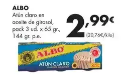 Supermercados Lupa Albo - atun claro en aceite de girasol oferta