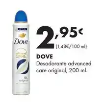 Supermercados Lupa Dove - desodorante advanced care original, 200 ml oferta