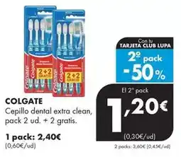 Supermercados Lupa Colgate - cepillo dental extra clean oferta