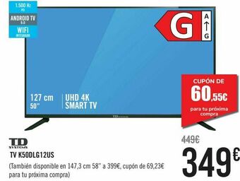 Carrefour Td systems tv k50dlg12us oferta