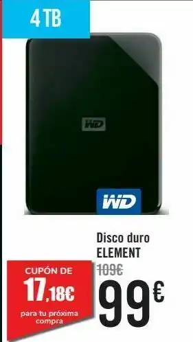 Carrefour Disco duro element oferta