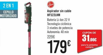 Carrefour Aspirador sin cable hf522lhm oferta