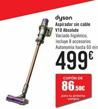 Carrefour Dyson aspirador sin cable v10 absolute oferta