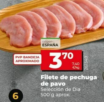 Dia Filete de pechuga de pavo oferta