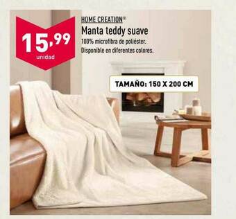 ALDI Home Creation Manta Teddy Suave oferta