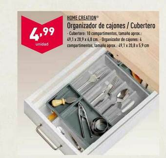 ALDI Home Creation Organizador De Cajones - Cubertero oferta