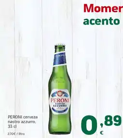 HiperDino PERONI cerveza nastro azzurro oferta