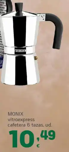 HiperDino MONIX vitroexpress cafetera 6 tazas oferta