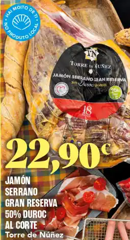 Gadis TORRE DE NUNEZ Jamón serrano gran reserva 50% duroc al corte oferta