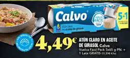 Gadis CALVO Atún claro en aceite de girasol oferta