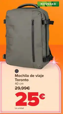 Carrefour Mochila de viaje Toronto 40 cm oferta