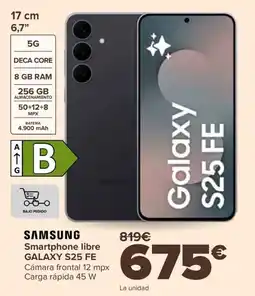 Carrefour SAMSUNG Smartphone libre GALAXY S25 FE oferta