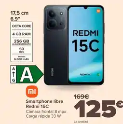 Carrefour REDMI 15C Smartphone libre oferta