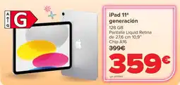 Carrefour iPad 11a generación oferta