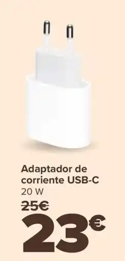 Carrefour Adaptador de corriente USB-C 20 W oferta