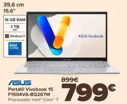 Carrefour ASUS Portátil Vivobook 15 F1504VA-BQ267W oferta