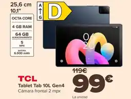 Carrefour TCL Tablet Tab 10L Gen4 oferta