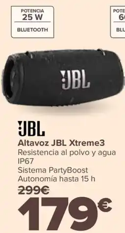 Carrefour JBL Altavoz JBL Xtreme3 oferta