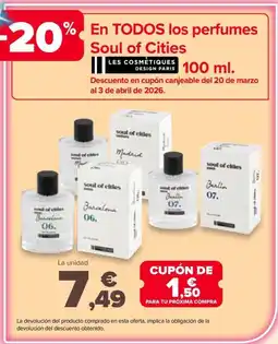 Carrefour En todos los perfumes soul of cities oferta