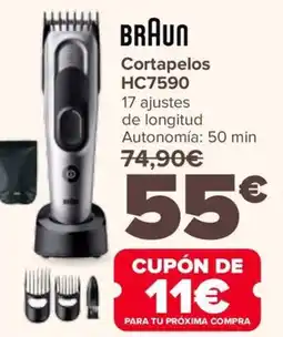 Carrefour BRAUN Cortapelos HC7590 oferta