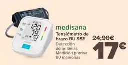 Carrefour MEDISANA Tensiómetro de brazo BU 95E 24,90€ oferta