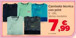 Carrefour Camiseta técnica con print oferta