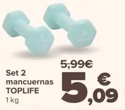 Carrefour TOPLIFE Set 2 mancuernas oferta