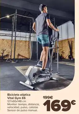 Carrefour Bicicleta elíptica Vital Gym E6 oferta