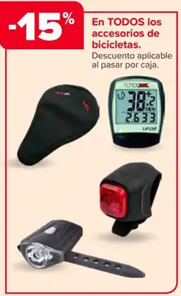 Carrefour En todos los accesorios de bicicletas. oferta