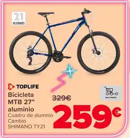 Carrefour TOPLIFE Bicicleta MTB 27" oferta