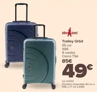 Carrefour JOHN TRAVEL Trolley Orbit oferta
