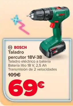 Carrefour BOSCH Taladro percutor 18V-38 oferta