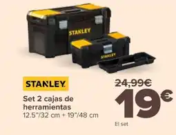 Carrefour STANLEY Set 2 cajas de herramientas oferta