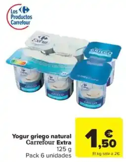 Carrefour Express Yogur griego natural Carrefour Extra oferta