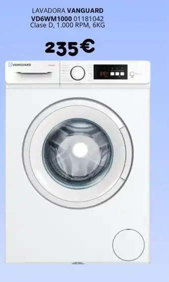 VANGUARD Lavadora vd6wm1000