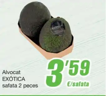 Alvocat exótica safata 2 peces