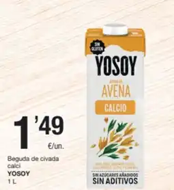 SPAR Fragadis YOSOY Beguda de civada calci oferta