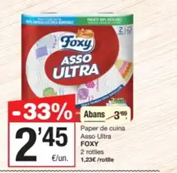 SPAR Fragadis FOXY Paper de cuina Asso Ultra oferta