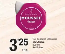 SPAR Fragadis MOUSSEL Gel de dutxa Classique oferta